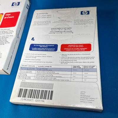 2 UNOPENED PACKAGES HP PREMIUM PLUS GLOSSY PHOTO PAPER, 4" X 6"