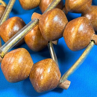 WOODEN BEADED BACK MASSAGE TOOL FOR SELF MASSAGE