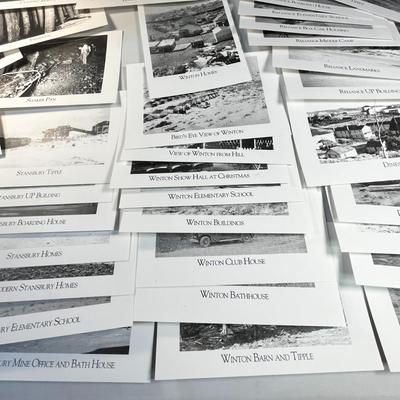 SET OF 38 OLD TIME WYOMING COAL MINING POSTCARDS