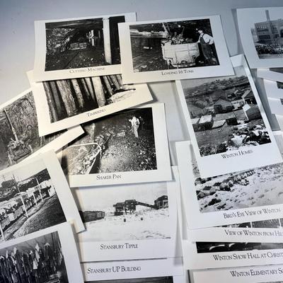 SET OF 38 OLD TIME WYOMING COAL MINING POSTCARDS