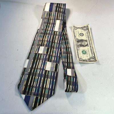 MODERN ART STYLE SILK MEN'S NECKTIE HANDMADE IN ITALY by FRATELLI MODA