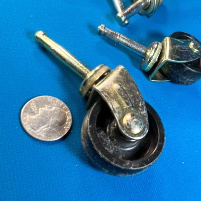 SET OF 4 CASTERS  1-1/2" DIAMETER WHEELS