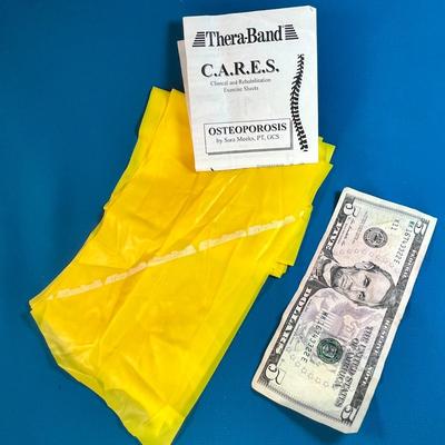 YELLOW THERA-BANDS FOR OSTEOPOROSIS EXERCISES