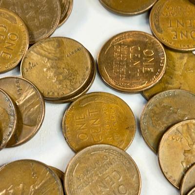 GROUP OF 41 WHEAT BACK PENNIES- PRE-1959