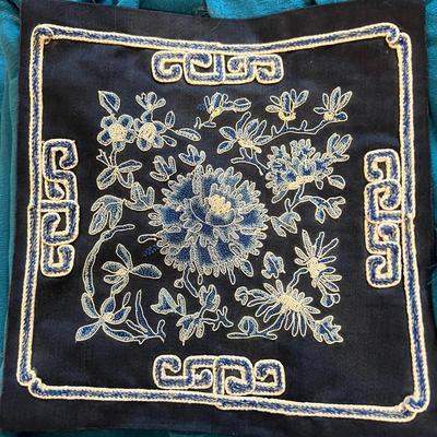 Vintage Lot Oriental Textiles - Tapestry, Silk Saree, Embroidered Silk