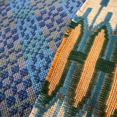 Vintage MCM Swedish Table Runner & Pillow