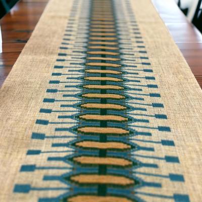 Vintage MCM Swedish Table Runner & Pillow