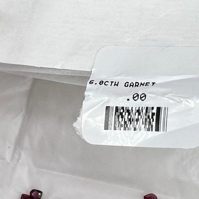 5 envelopes of faceted semo precious gemstones