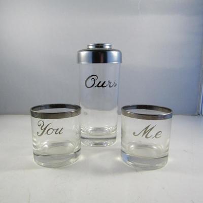 Cocktail Shaker and Glasses Set