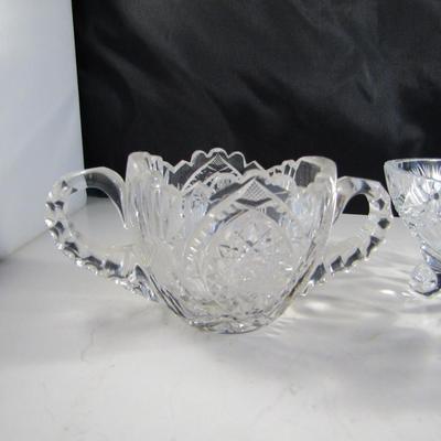 Collection of Vintage Cut Crystal Serveware
