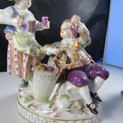 Meissen Hand Painted Porcelain Figurine- Approx 6 1/4