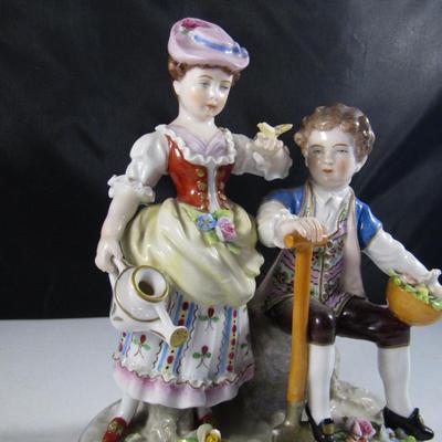 Hand Painted Porcelain Figurine- Possibly Meissen- Approx 6