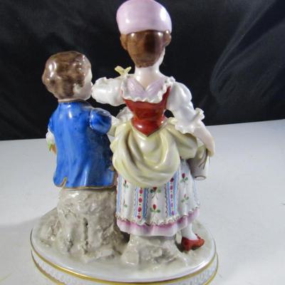 Hand Painted Porcelain Figurine- Possibly Meissen- Approx 6