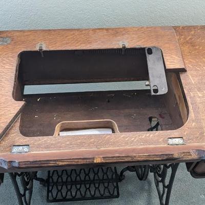 Antique Singer Sewing Table