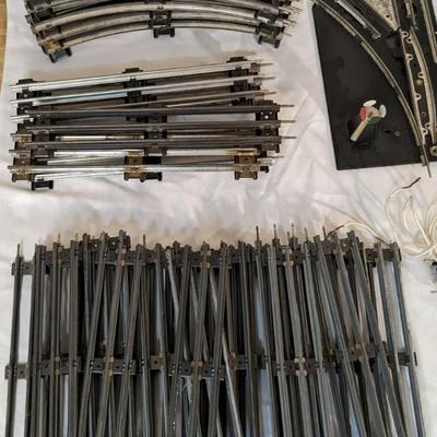 Vintage Lionel O Gauge Electric Railroad Track and Marx Manual Switches