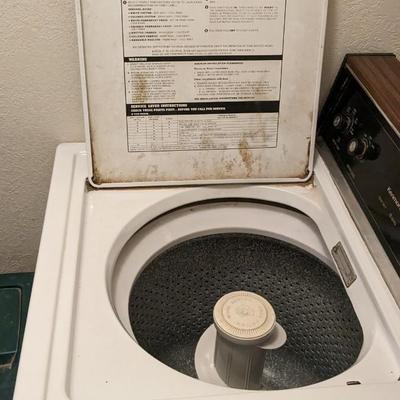 Kenmore Washing Machine and Amana Dryer W/ Contents of Washroom