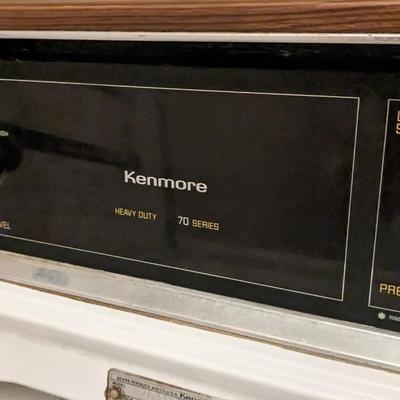 Kenmore Washing Machine and Amana Dryer W/ Contents of Washroom