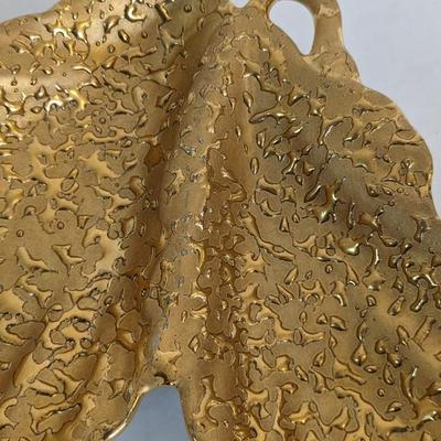 22KT Weeping Bright Gold and Platinum Rose Ceramic Pieces