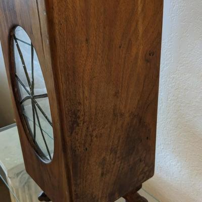 Antique Wood and Glass Tabletop Curio
