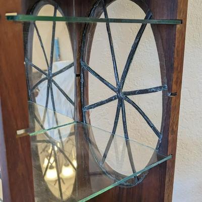 Antique Wood and Glass Tabletop Curio