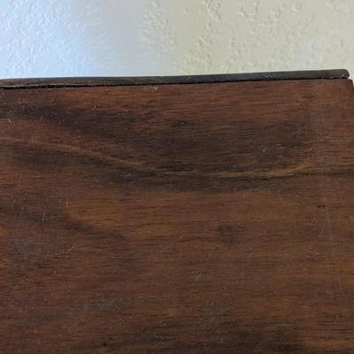 Antique Wood and Glass Tabletop Curio