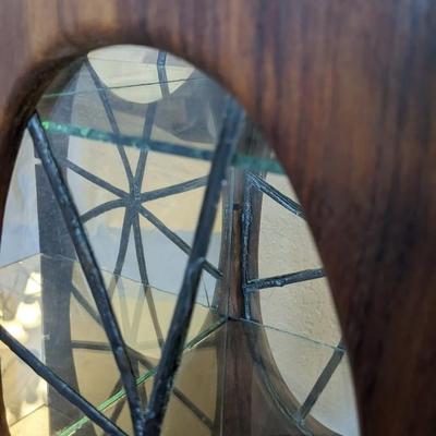 Antique Wood and Glass Tabletop Curio