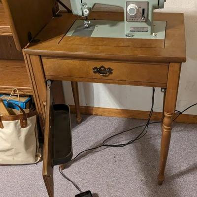 Sears Sewing Machine and Table