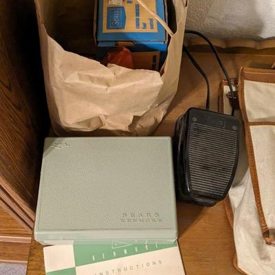 Sears Sewing Machine and Table