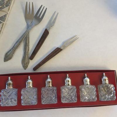 Silverplate Service and Weighted Silver Candle Stick Holders
