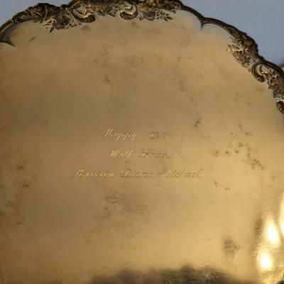 Silverplate Service and Weighted Silver Candle Stick Holders