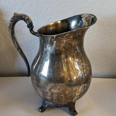 Silverplate Service and Weighted Silver Candle Stick Holders
