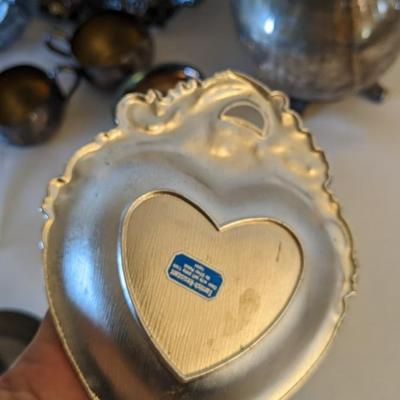Silverplate Service and Weighted Silver Candle Stick Holders