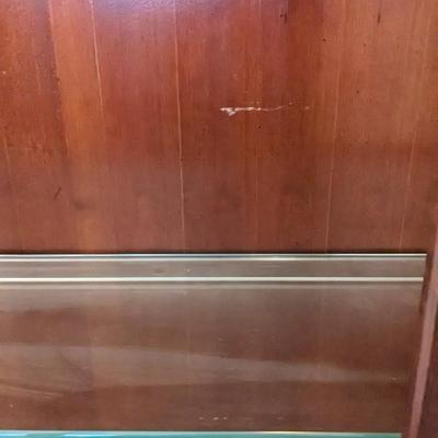 Cherry China Convex Glass Hutch