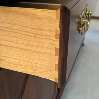 Cherry China Convex Glass Hutch