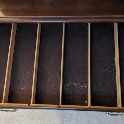Cherry China Convex Glass Hutch
