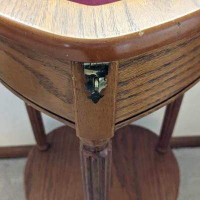 Display Top Heart Shaped Side Table