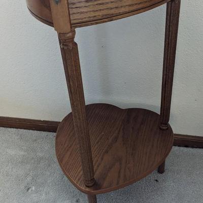 Display Top Heart Shaped Side Table