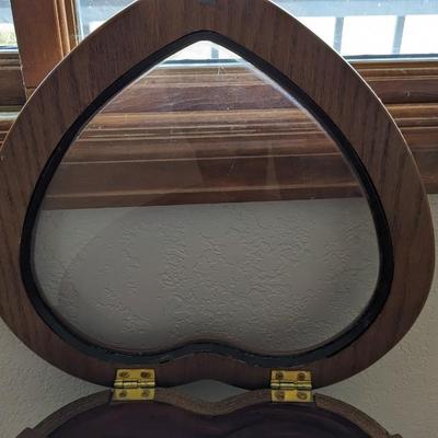 Display Top Heart Shaped Side Table