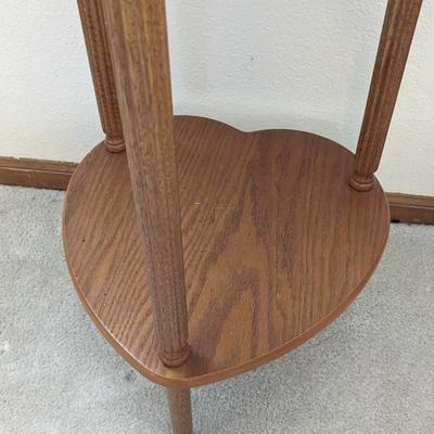 Display Top Heart Shaped Side Table