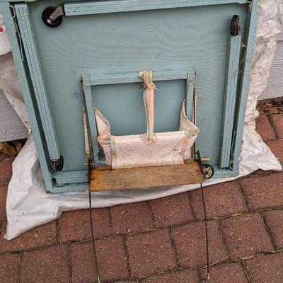 Vintage Babee Tenda Wood Frame Safety Chair and Tot Chair