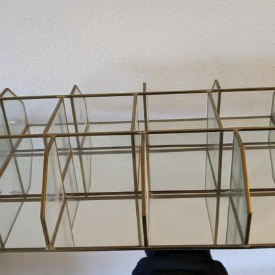 Brass and Glass Tabletop Curio