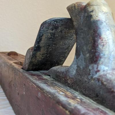 Antique Unmarked Wood Planes and Sands Wood Level