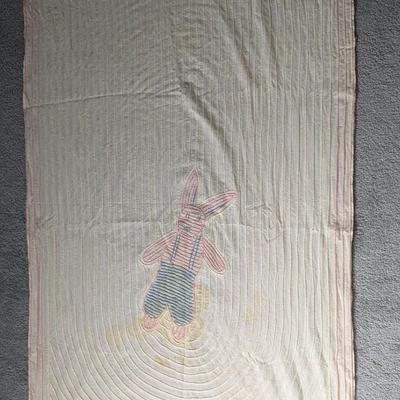 1930's Chenille Crib Blanket