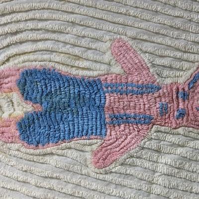 1930's Chenille Crib Blanket