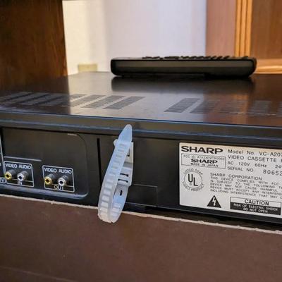 Sony Trinitron CRT TV, VCR, and Media Stand