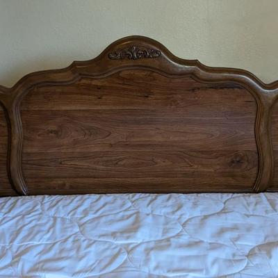 Queen Size Bed with Vintage Headboard