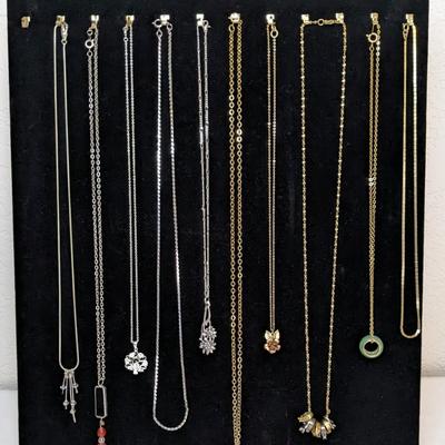 Silver and Gold Tone Necklaces