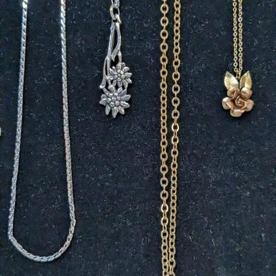 Silver and Gold Tone Necklaces