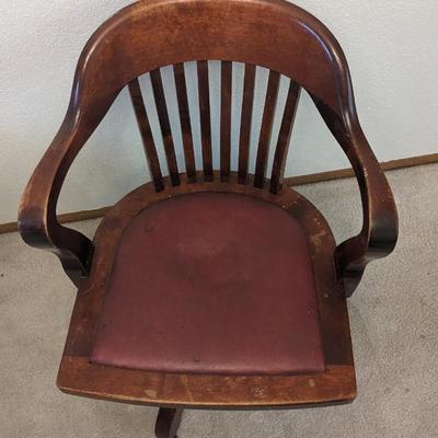 BL Marble Co Leather Seat Bankers/Lawyers Chair
