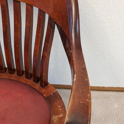 BL Marble Co Leather Seat Bankers/Lawyers Chair